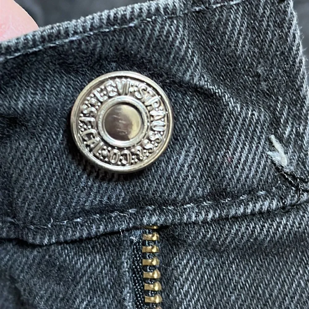 Vintage Levi’s 545 Orange Tab Distressed Black Wash - Size 44x30